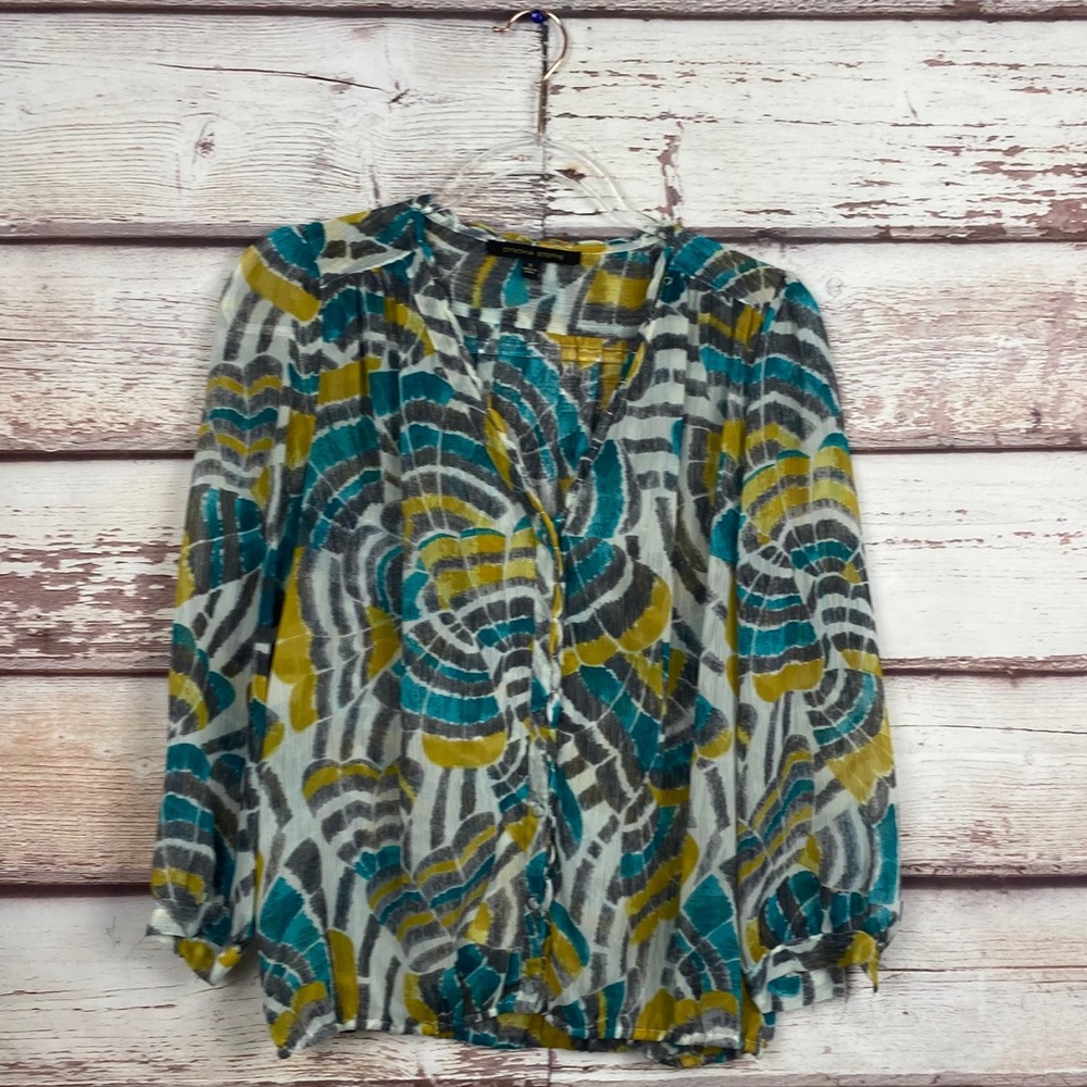 Cynthia Steffe | Sheer Print Top | S